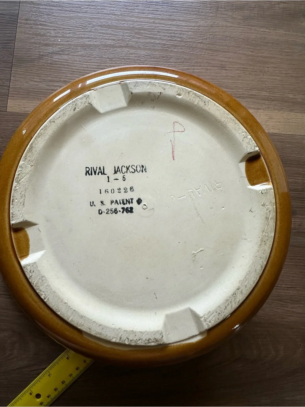 Vintage Rival 5qt crockpot replacement brown Stoneware plastic clear Lid